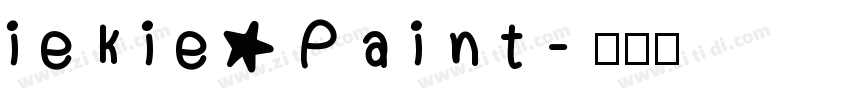 iekie Paint字体转换